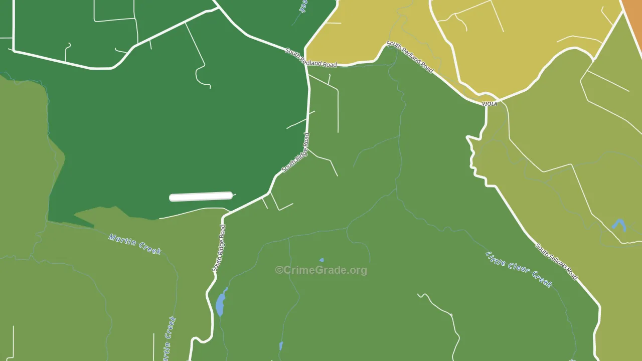 Clarkes, OR Map of Theft Rates