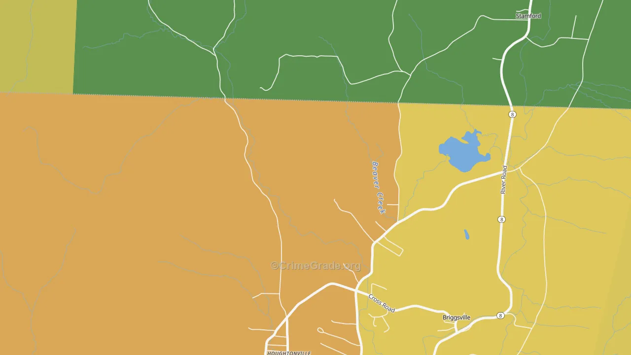 Clarksburg, MA Map of Theft Rates