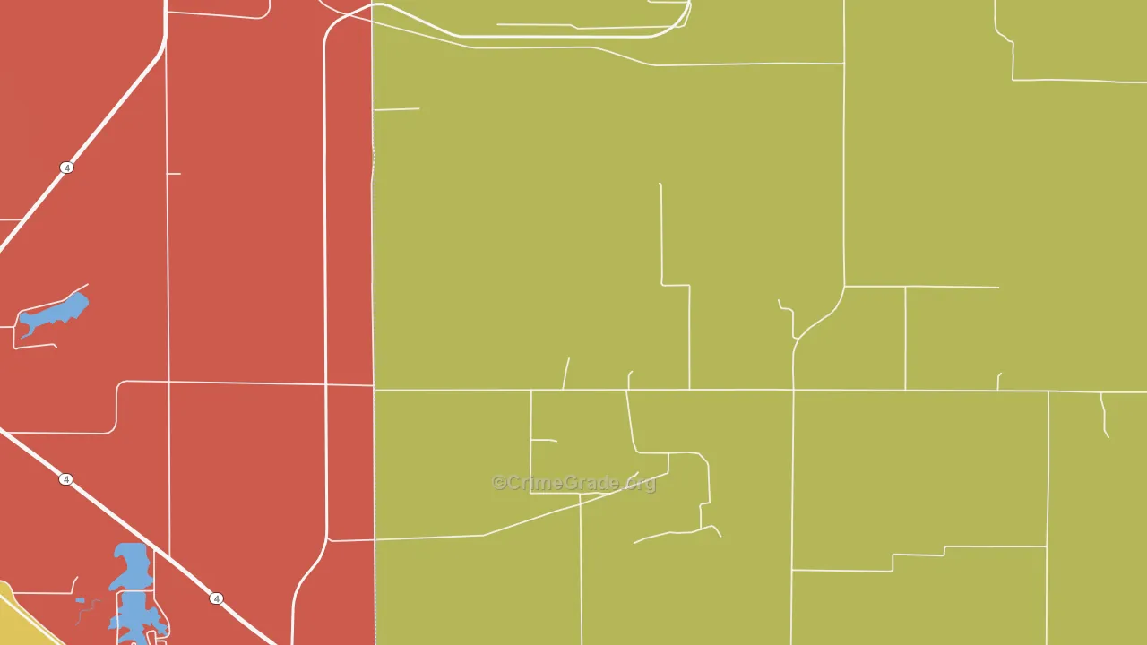 Clarmin, IL Map of Theft Rates