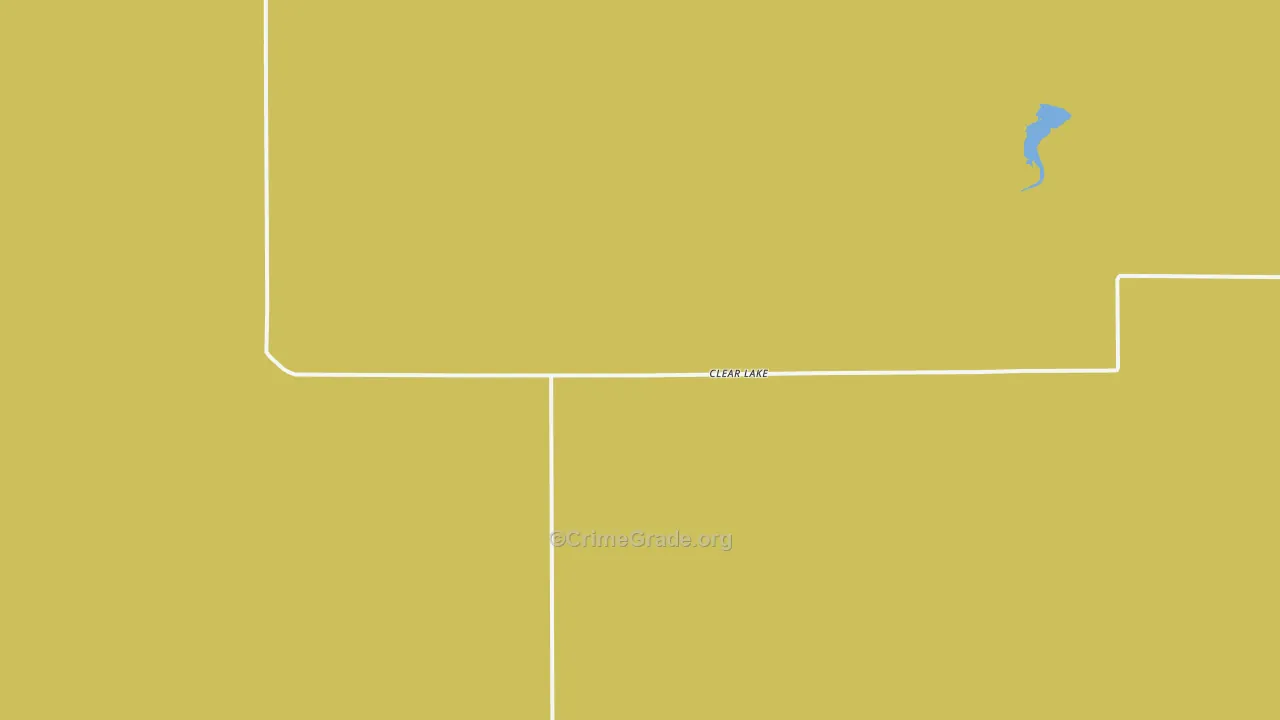 Clear Lake, OK Map of Theft Rates
