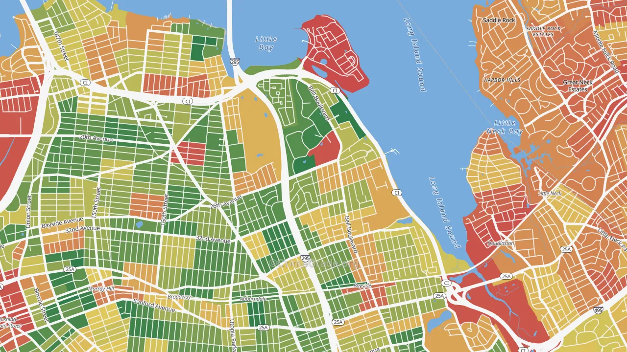 Clearview, Queens, NY Map of Theft Rates