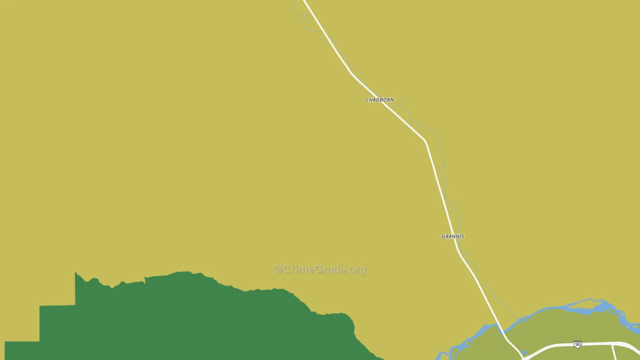 Clyde Park, MT Map of Theft Rates