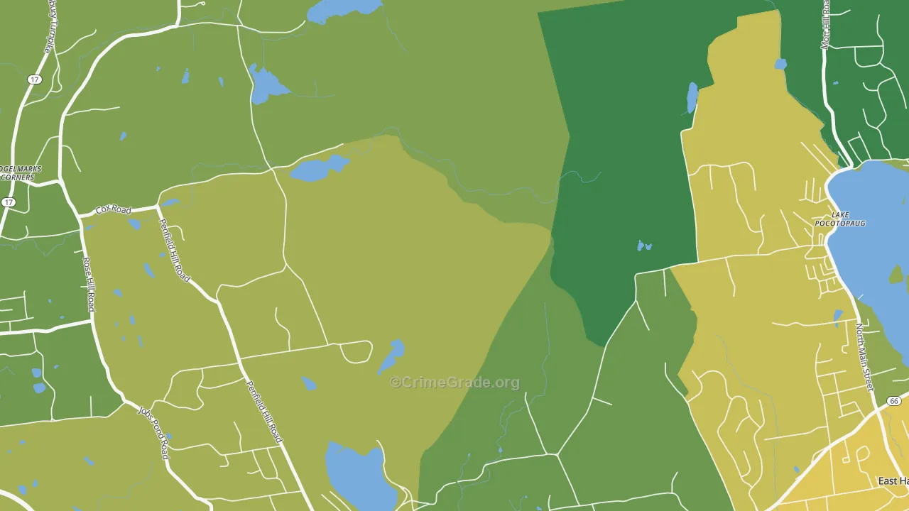 Cobalt, CT Map of Theft Rates