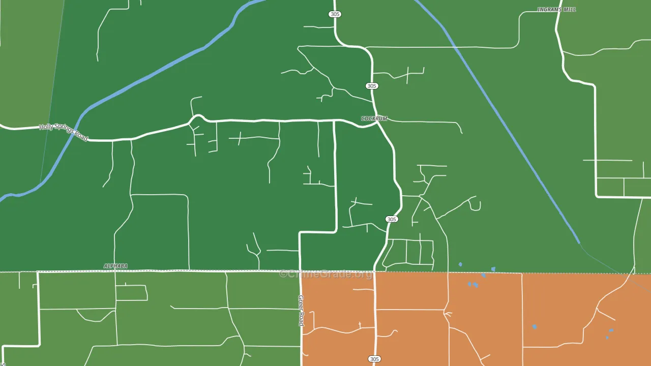 Cockrum, MS Map of Theft Rates
