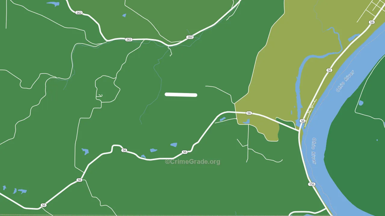 Cofield Corner, IN Map of Theft Rates