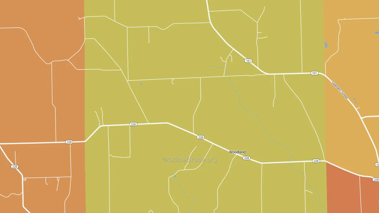 Colby, ME Map of Theft Rates