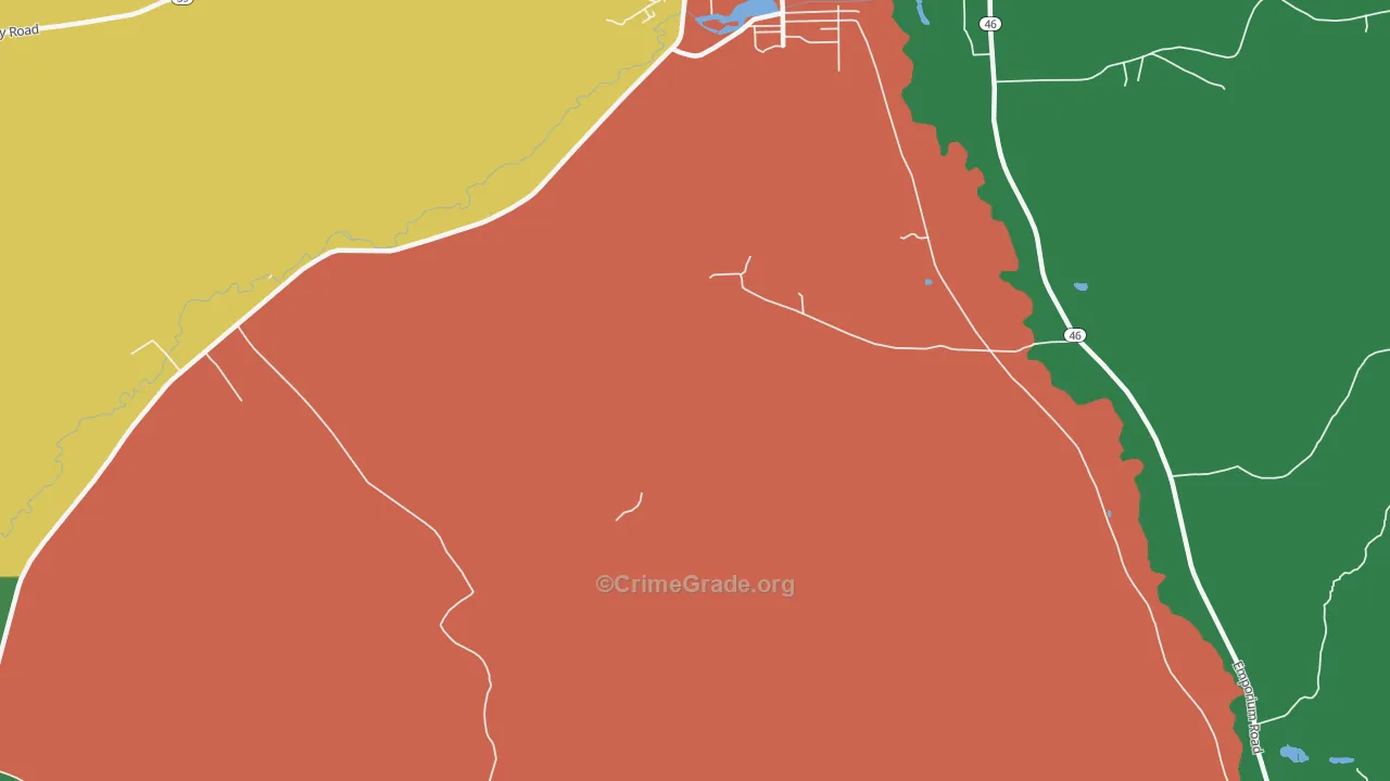Colegrove, PA Map of Theft Rates