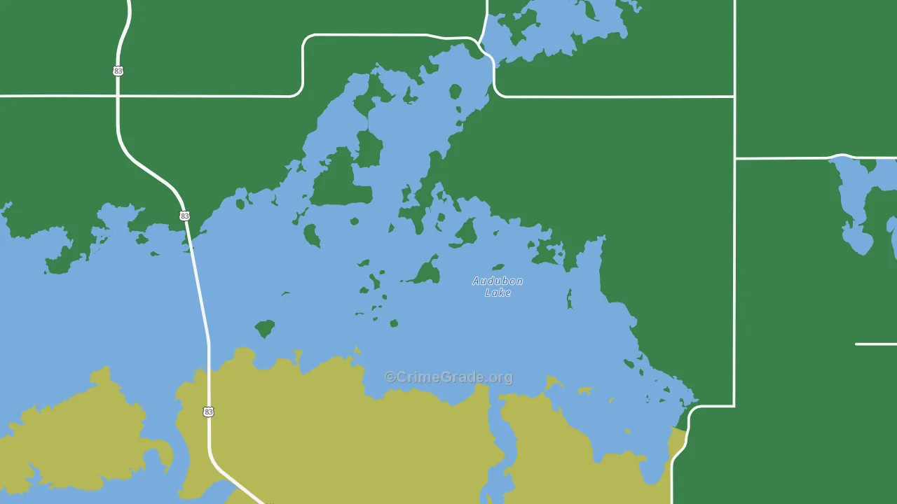 Coleharbor, ND Map of Theft Rates