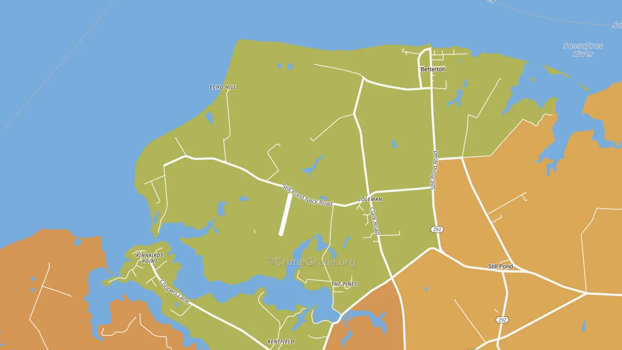 Coleman, MD Map of Theft Rates