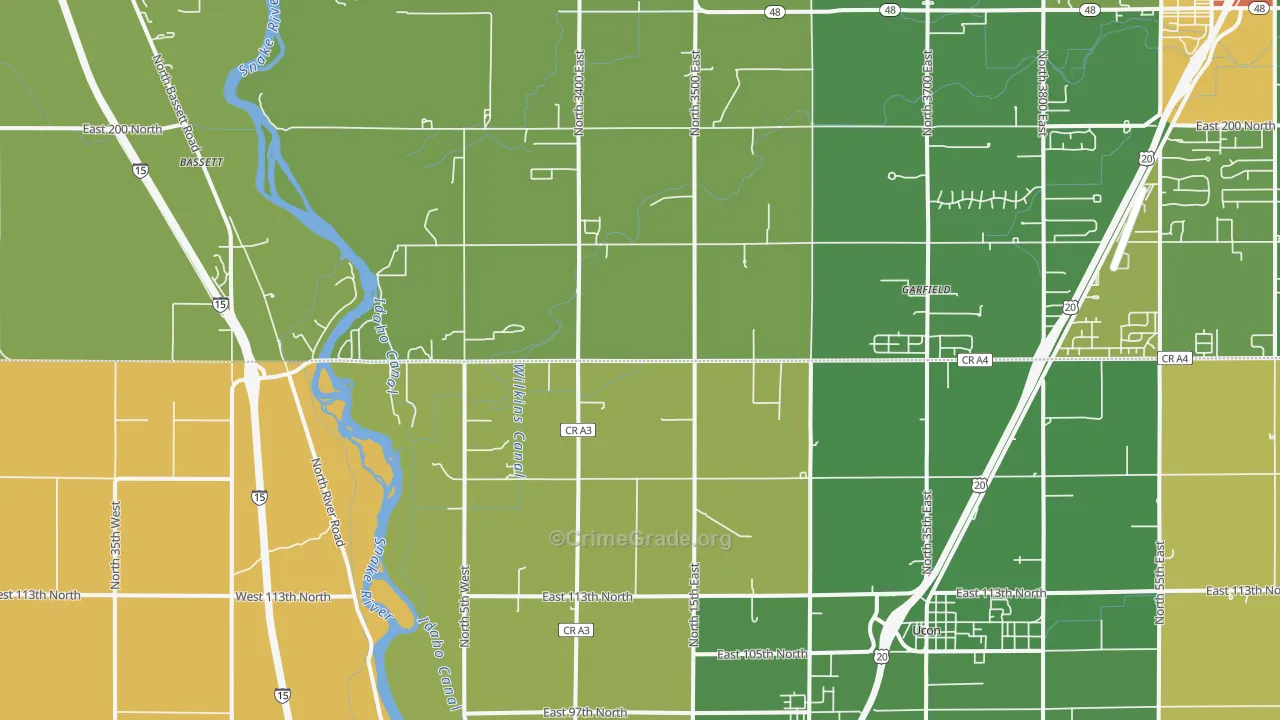 Coltman, ID Map of Theft Rates