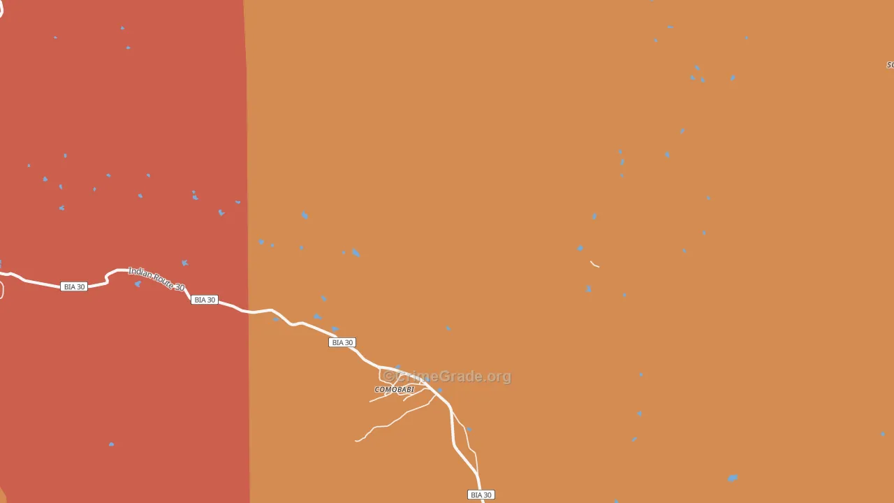 Comobabi, AZ Map of Theft Rates
