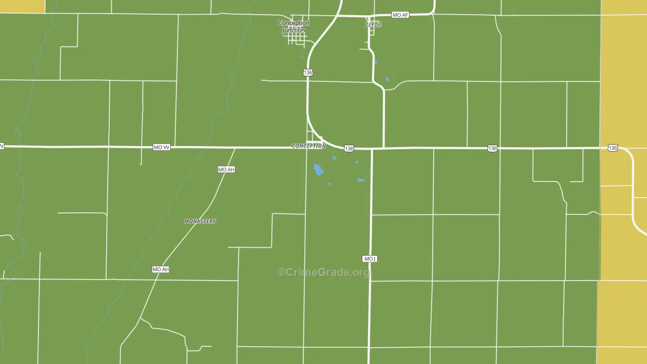 Conception, MO Map of Theft Rates