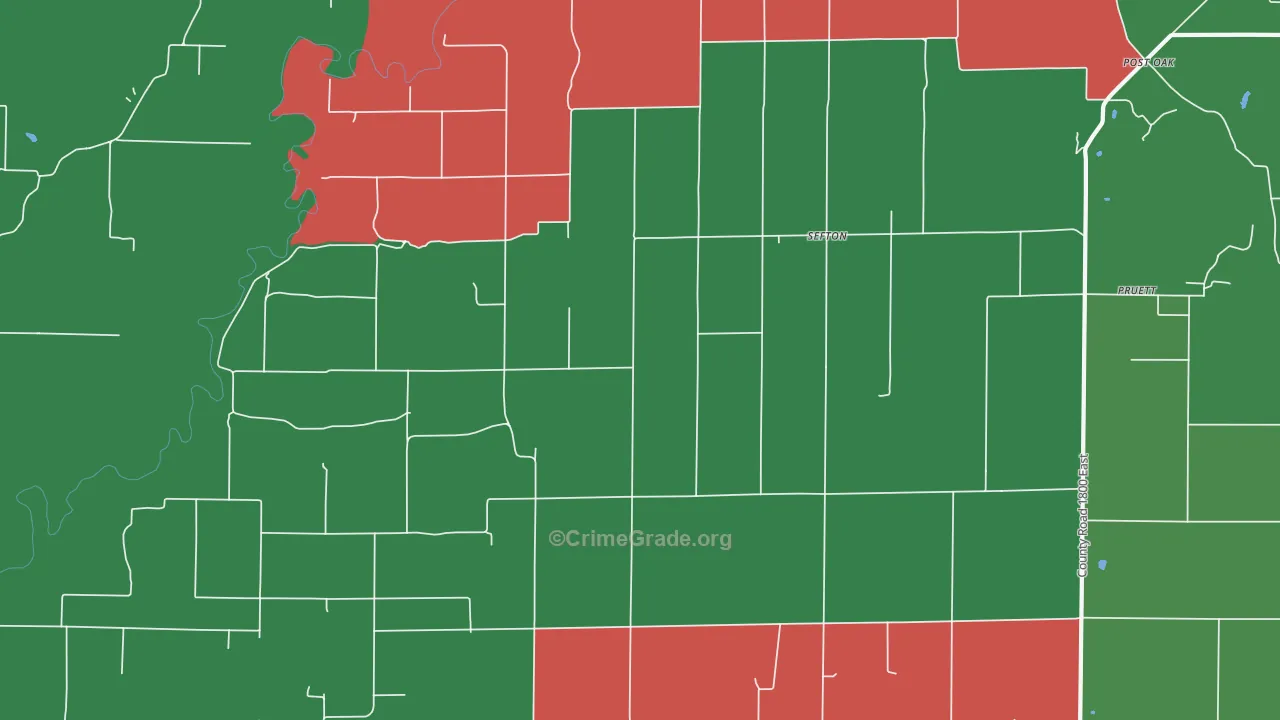 Confidence, IL Map of Theft Rates