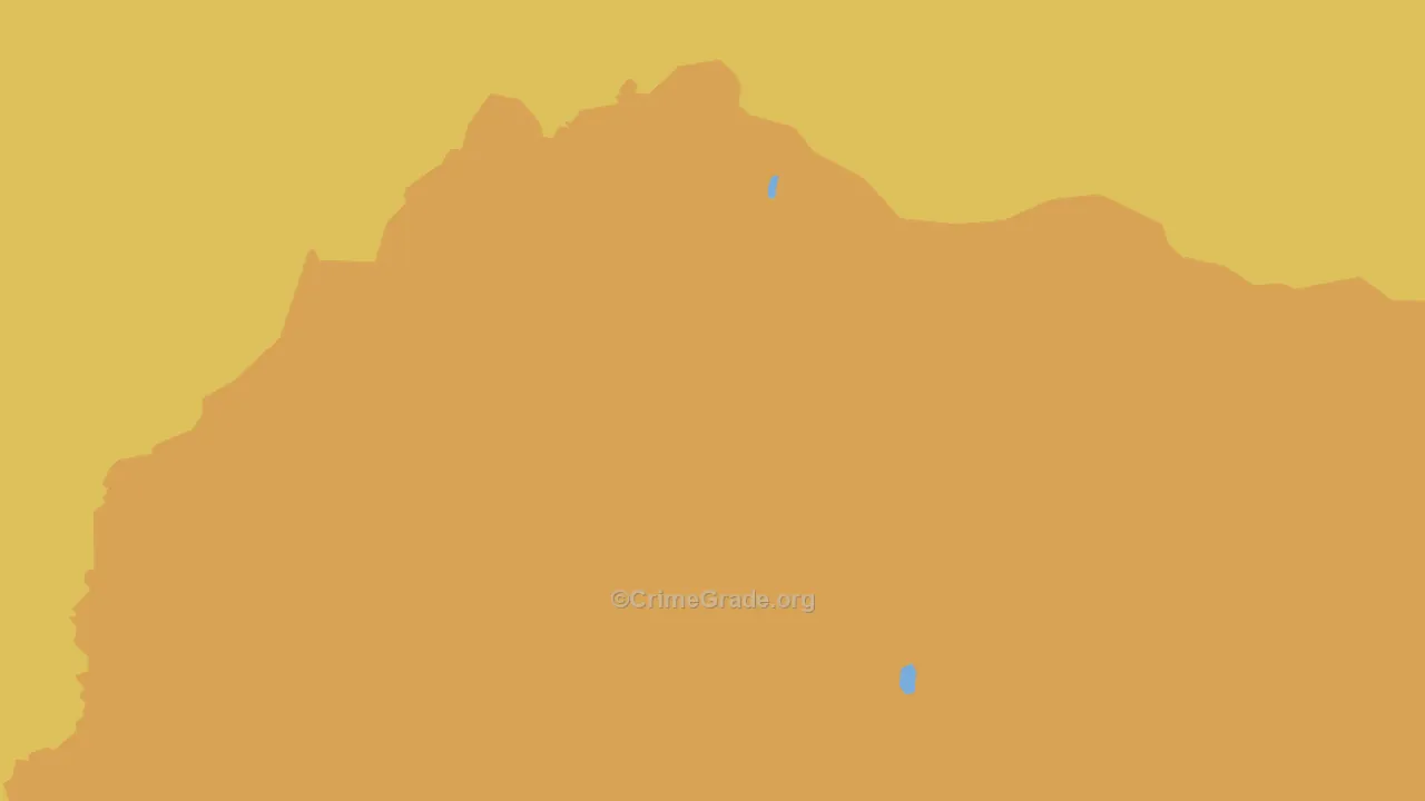 Copper River Census Area, AK Map of Theft Rates
