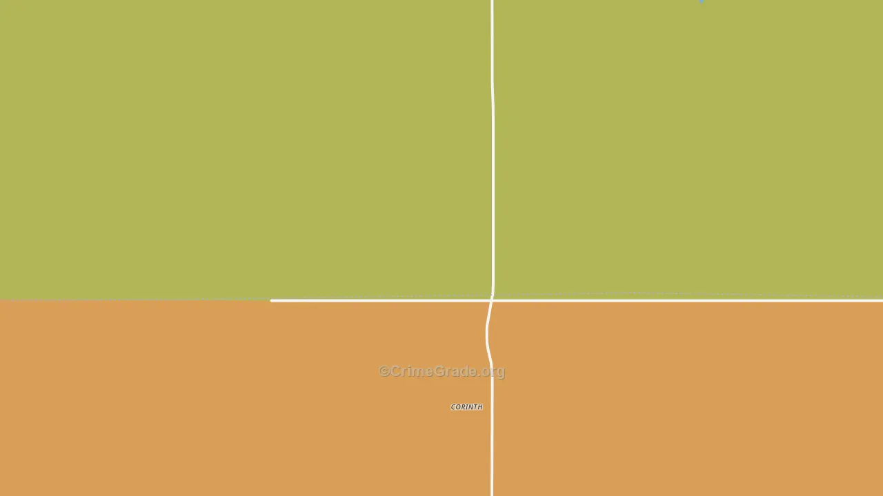 Corinth, ND Map of Theft Rates