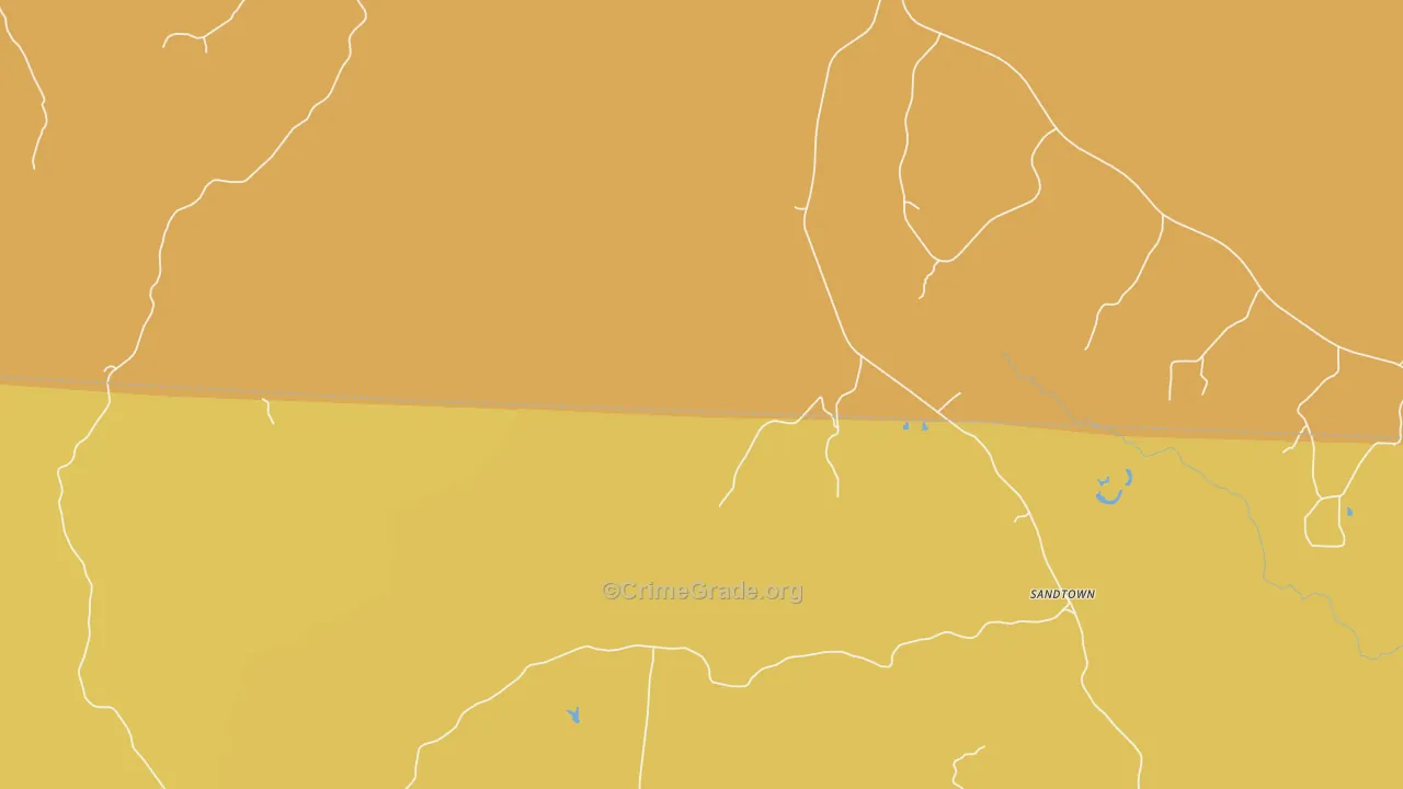 Corona, AL Map of Theft Rates