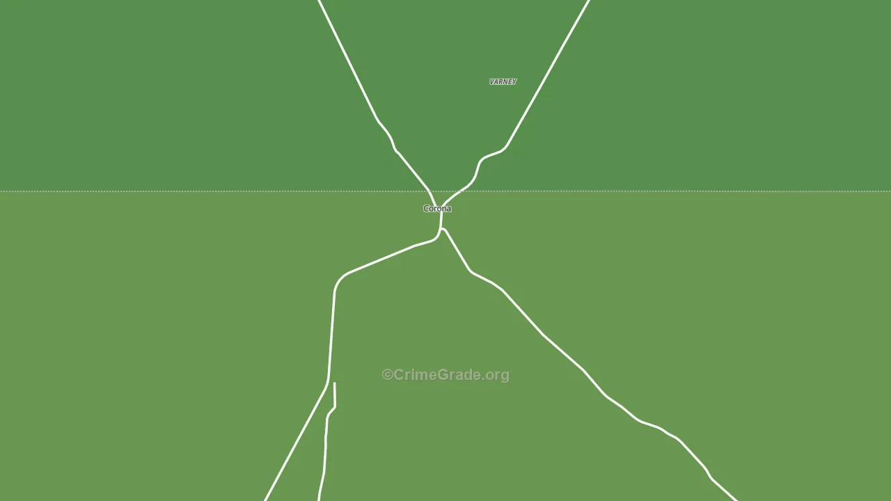 Corona, NM Map of Theft Rates