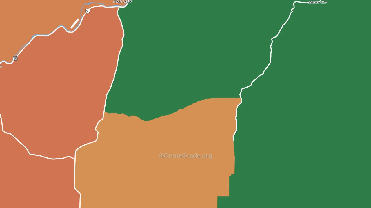 Cotopaxi, CO Map of Theft Rates