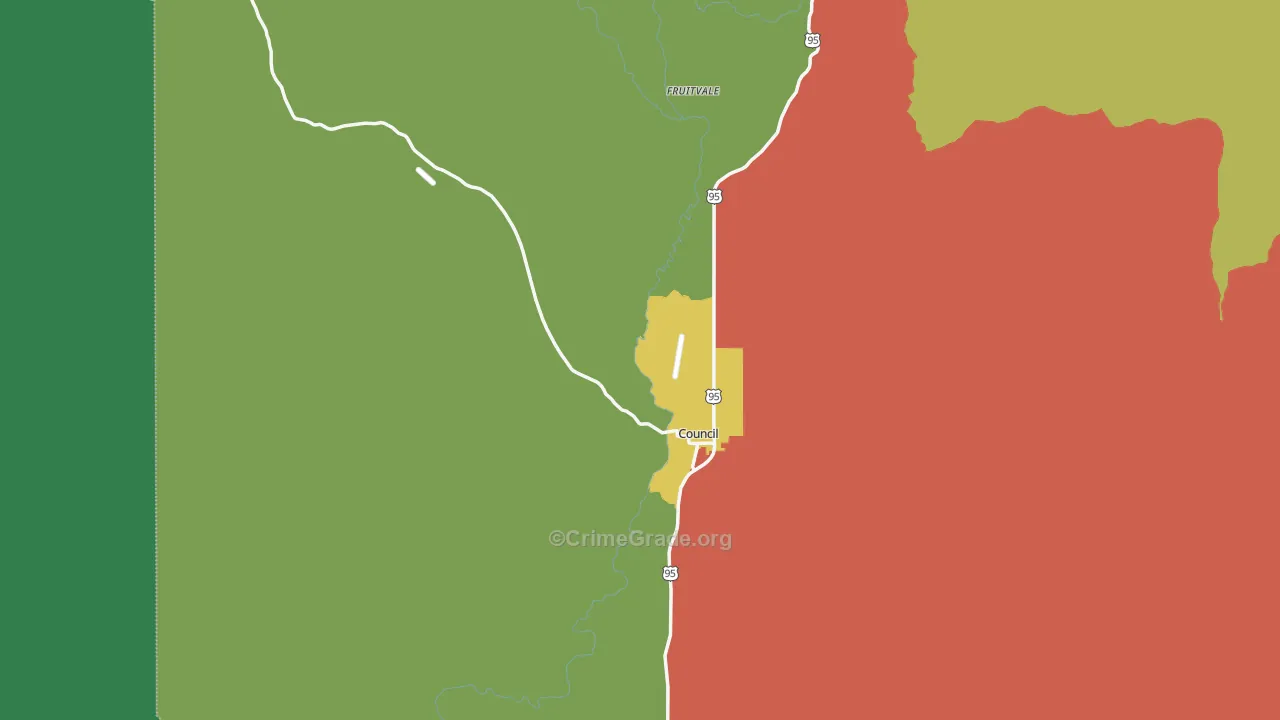 Council, ID Map of Theft Rates