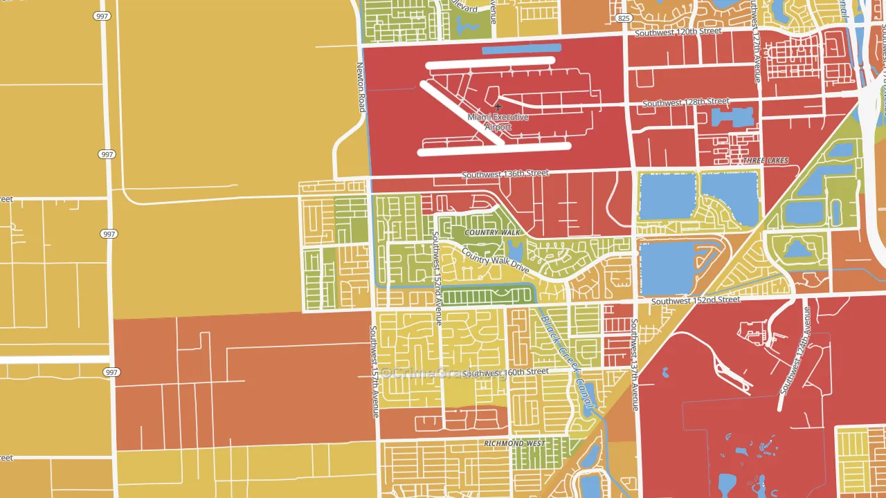 Country Walk, FL Map of Theft Rates
