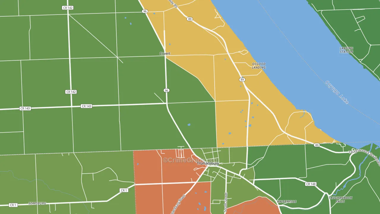Covert, NY Map of Theft Rates