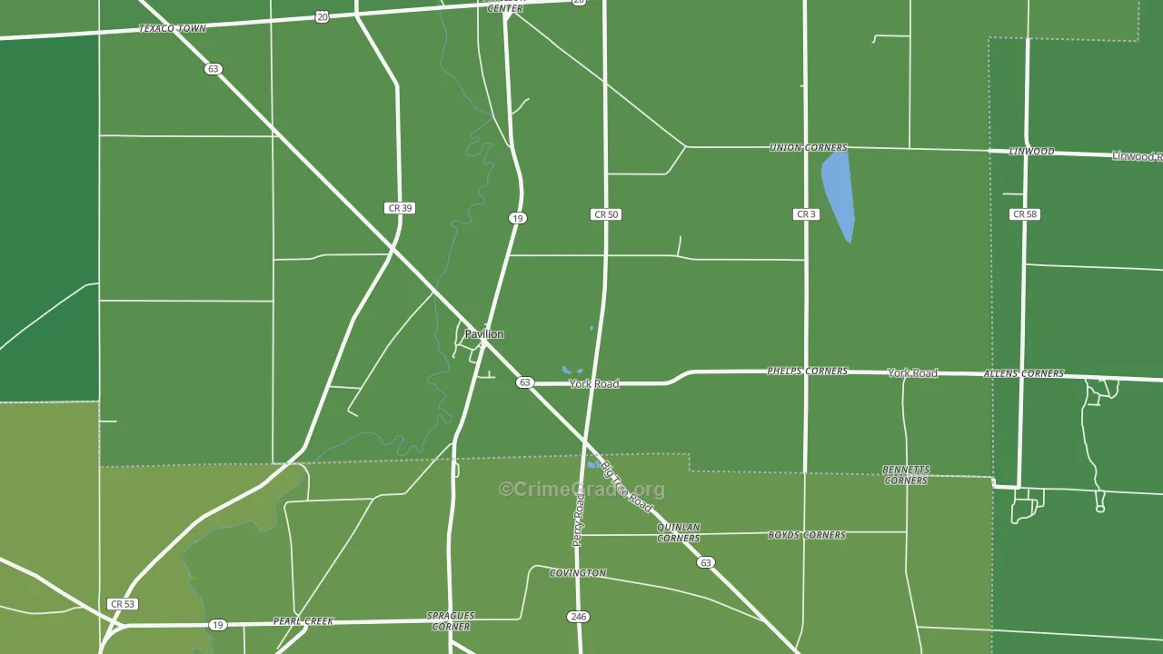 Craigs, NY Map of Theft Rates