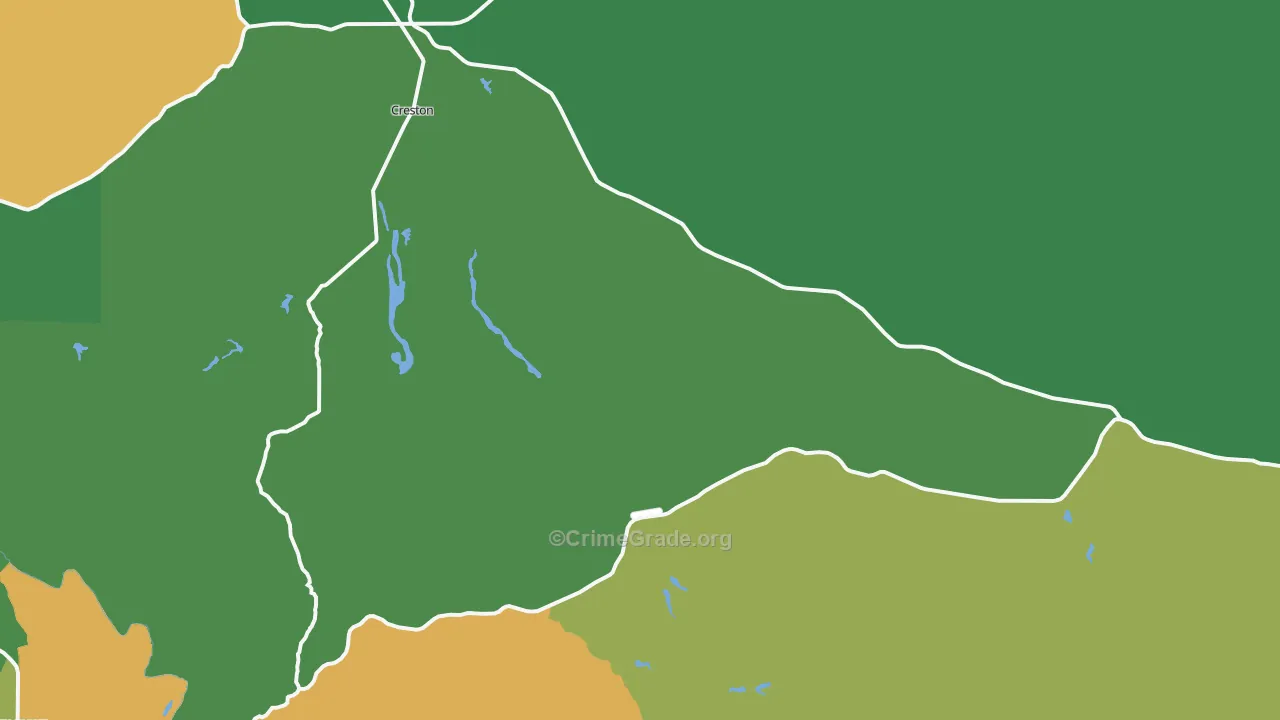 Creston, CA Map of Theft Rates