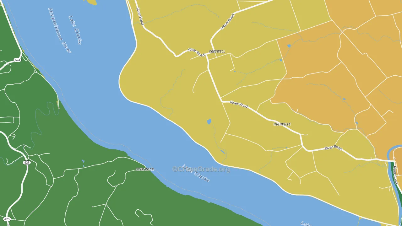 Creswell, PA Map of Theft Rates