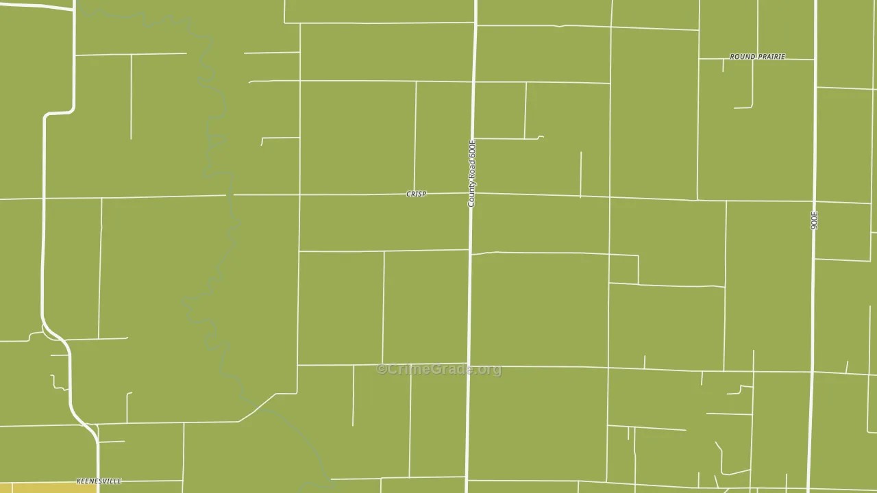 Crisp, IL Map of Theft Rates