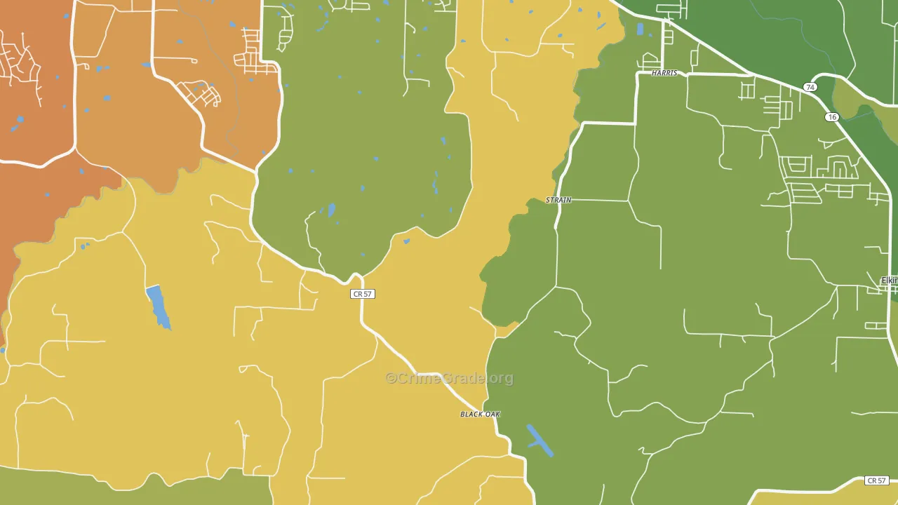 Crosses, AR Map of Theft Rates