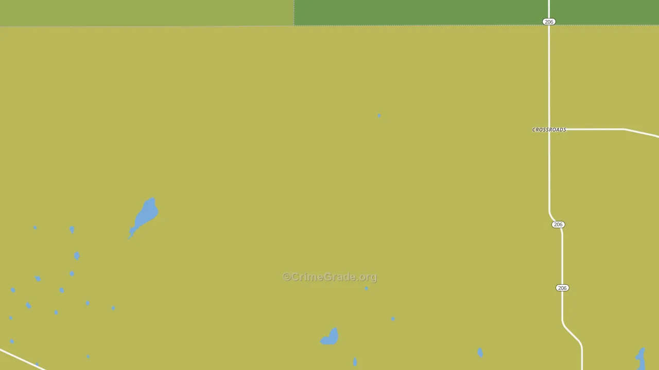 Crossroads, NM Map of Theft Rates