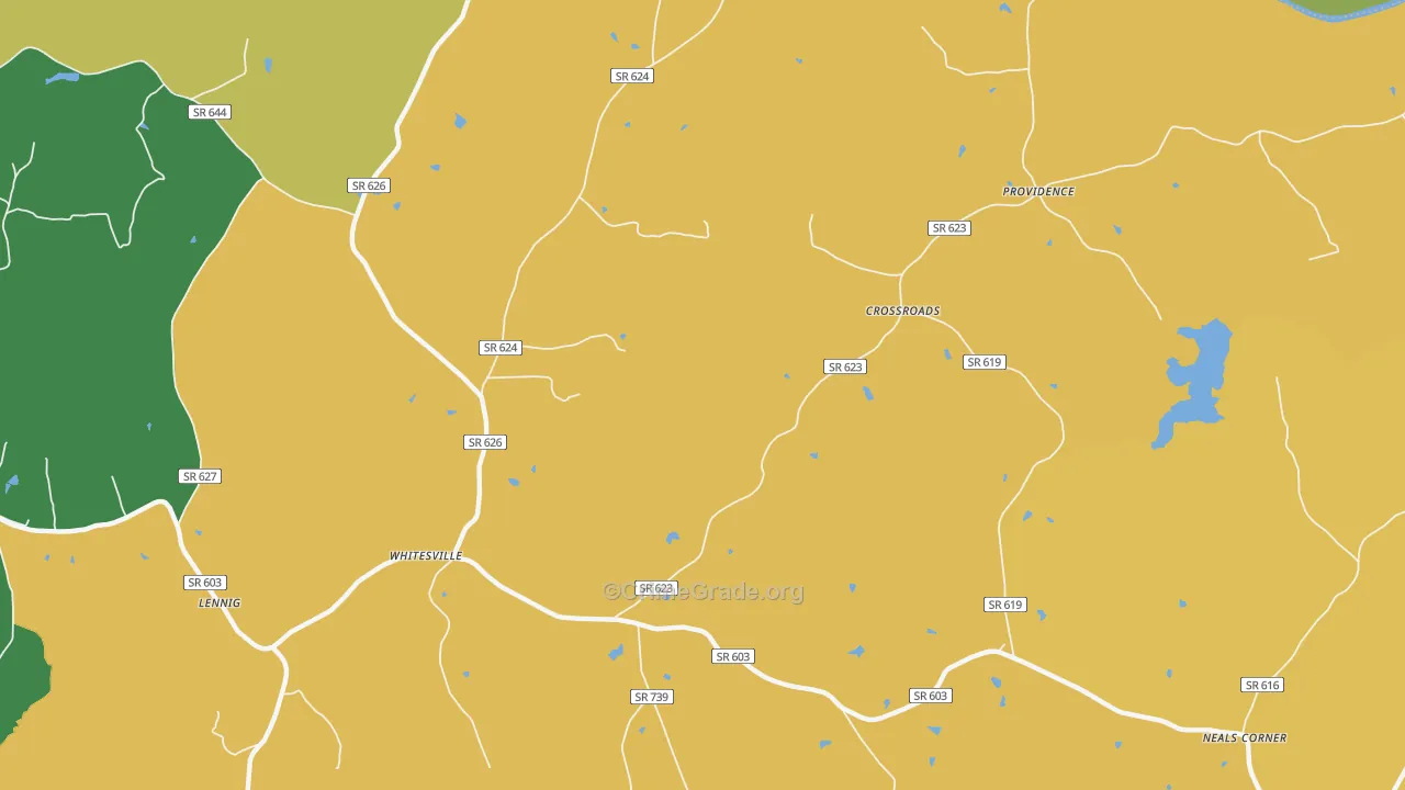 Crossroads, VA Map of Theft Rates