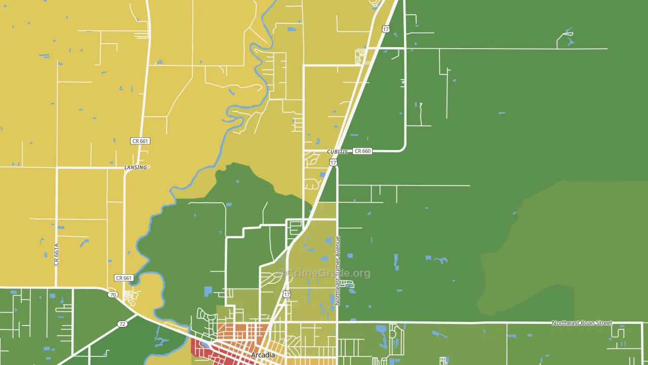 Cubitis, FL Map of Theft Rates