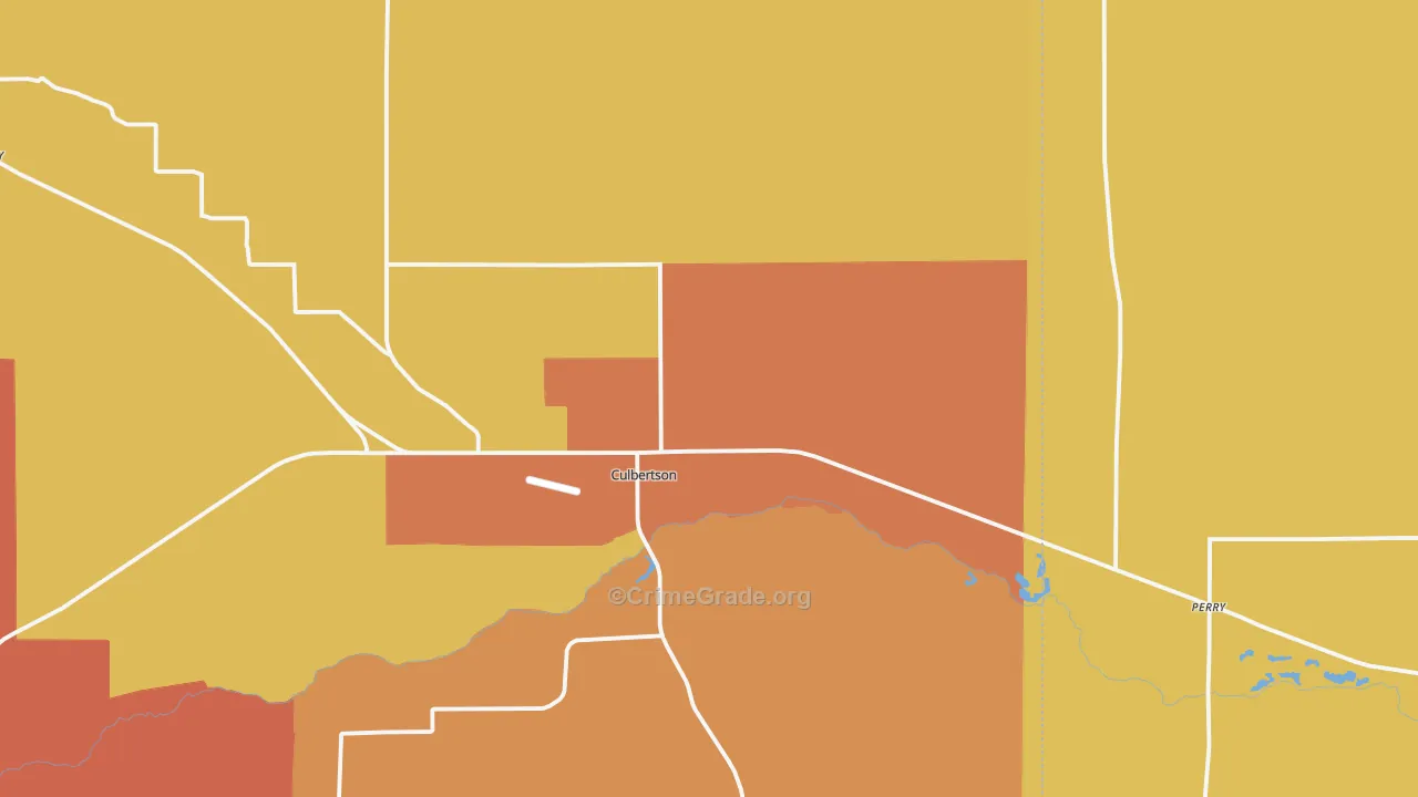 Culbertson, NE Map of Theft Rates