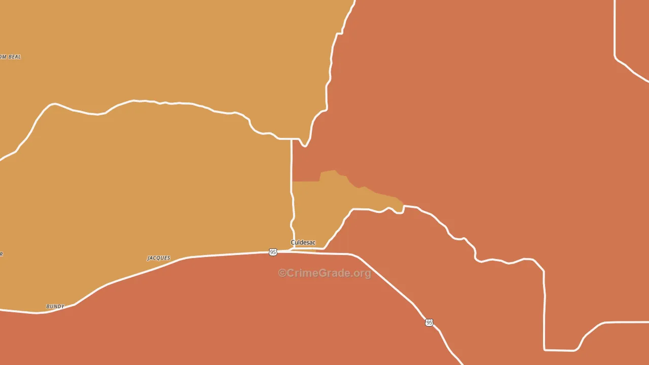 Culdesac, ID Map of Theft Rates