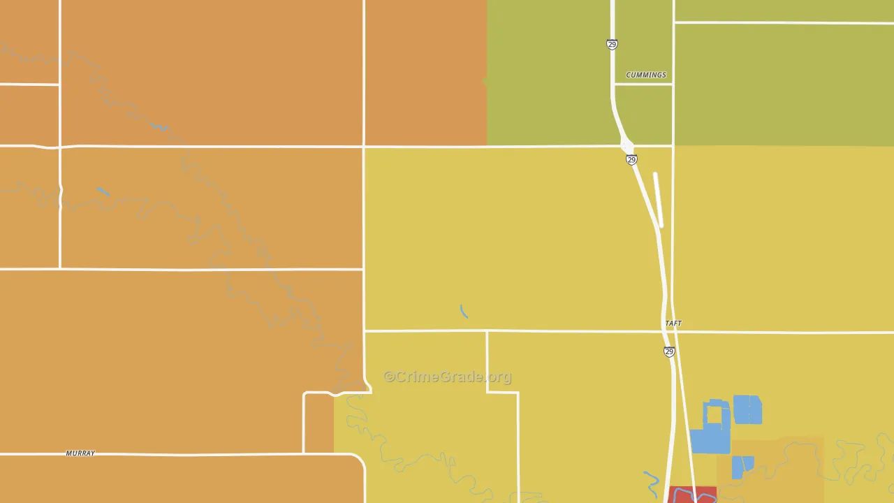 Cummings, ND Map of Theft Rates