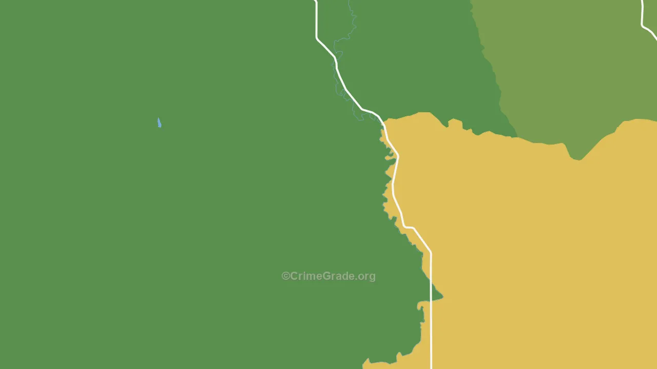 Curtis, WA Map of Theft Rates
