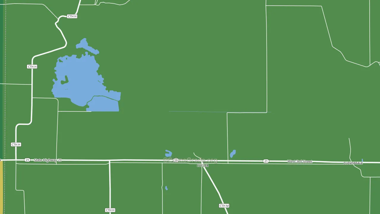 Cutler, WI Map of Theft Rates