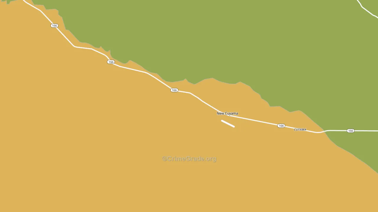 Cuyama, CA Map of Theft Rates