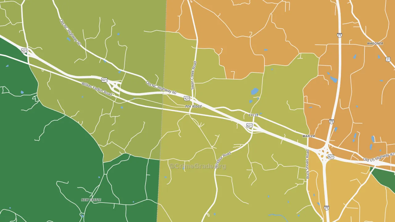 Cycle, NC Map of Theft Rates