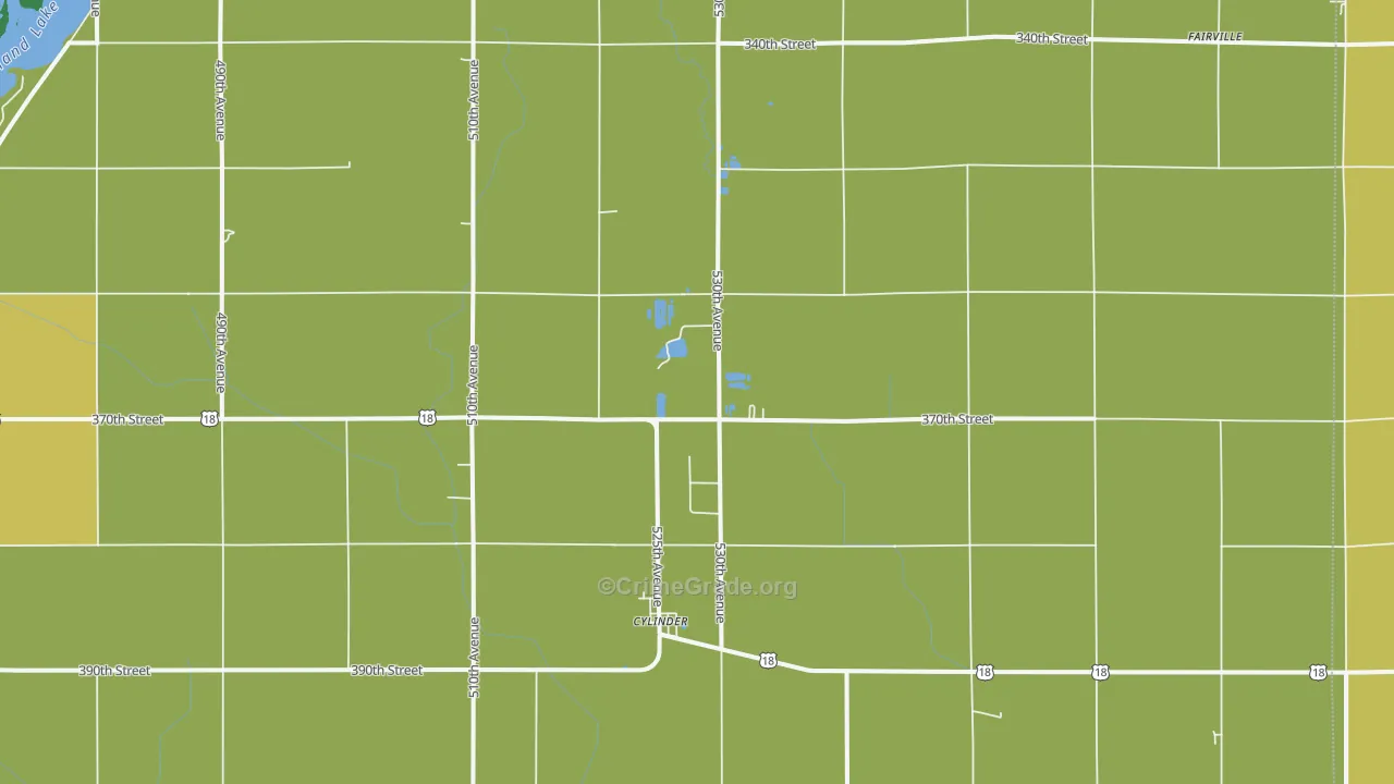 Cylinder, IA Map of Theft Rates