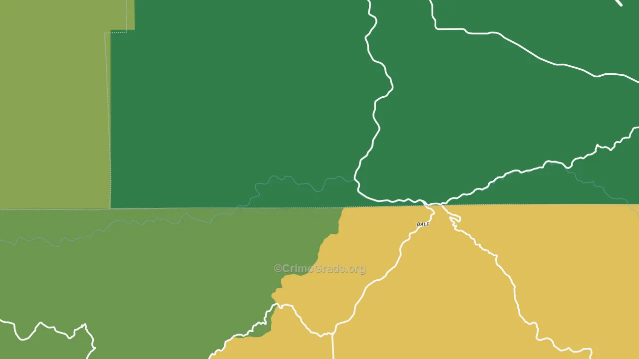 Dale, OR Map of Theft Rates