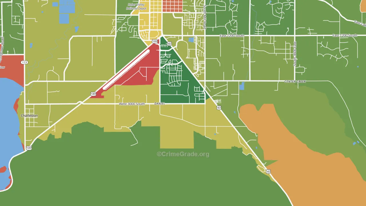 Daniel, UT Map of Theft Rates
