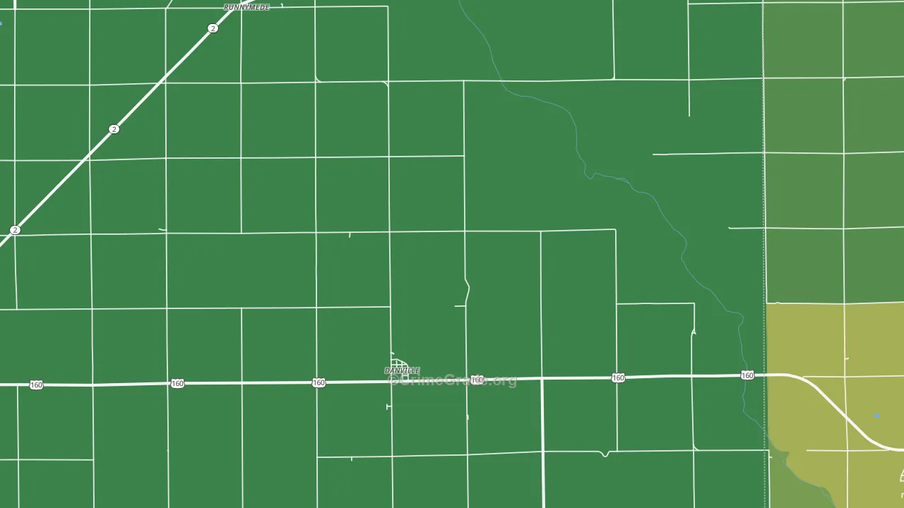 Danville, KS Map of Theft Rates