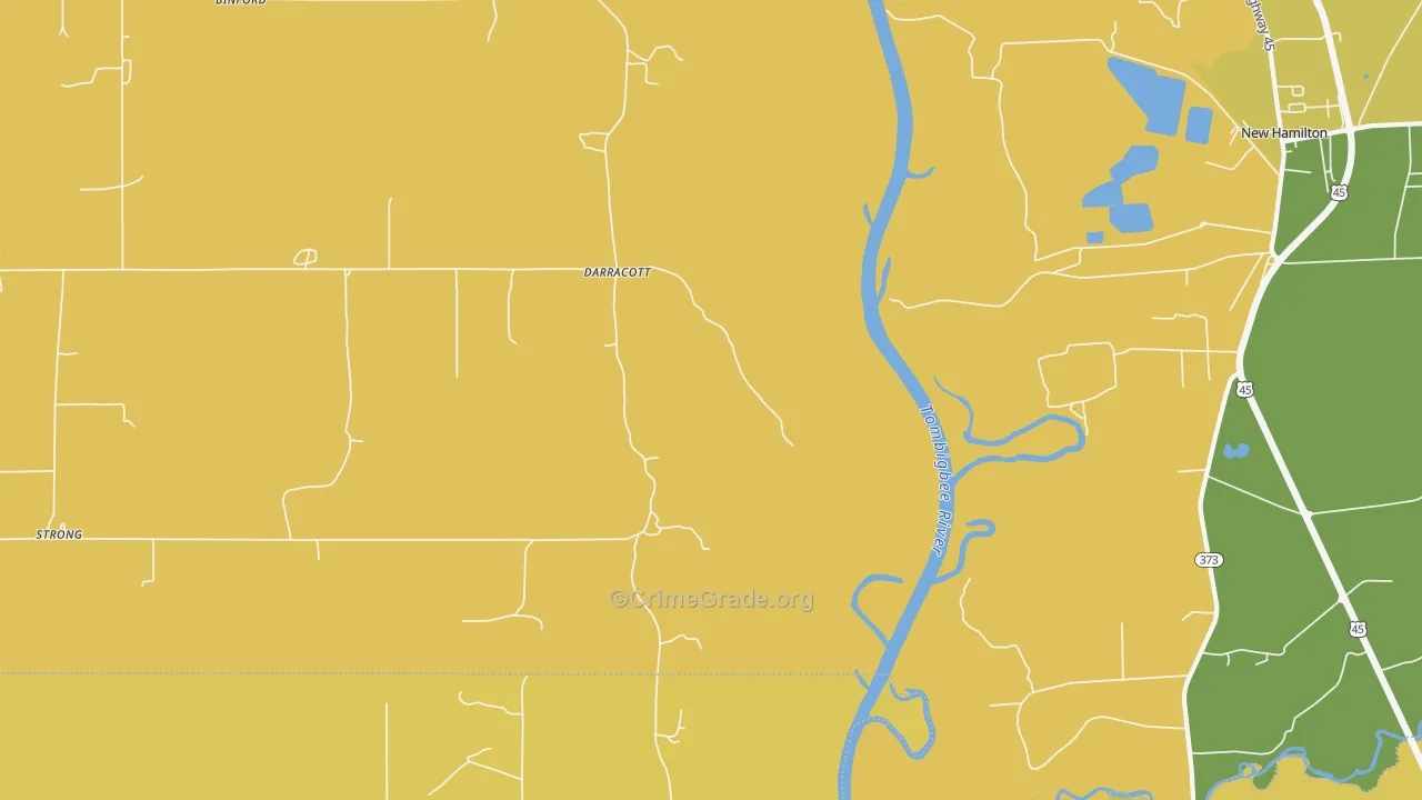 Darracott, MS Map of Theft Rates