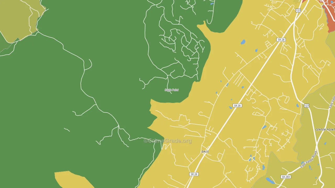 Daus, TN Map of Theft Rates