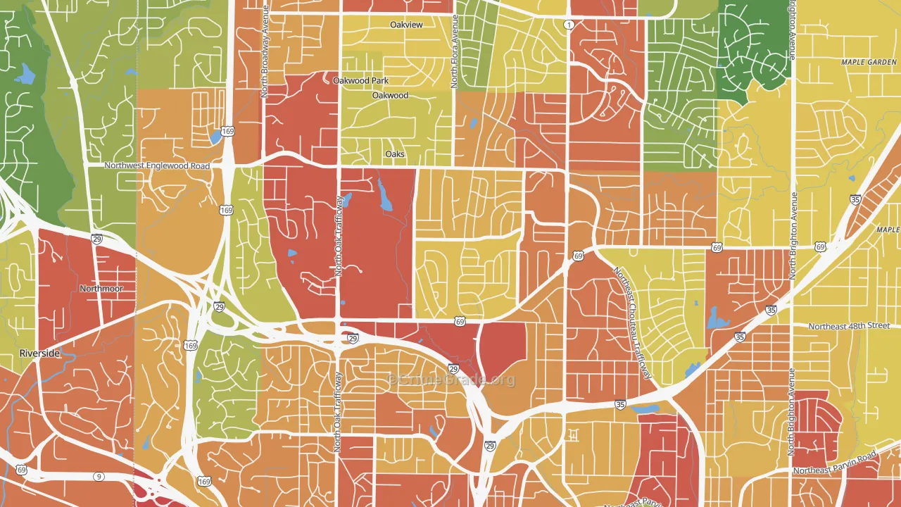 Davidson, Kansas City, MO Map of Theft Rates