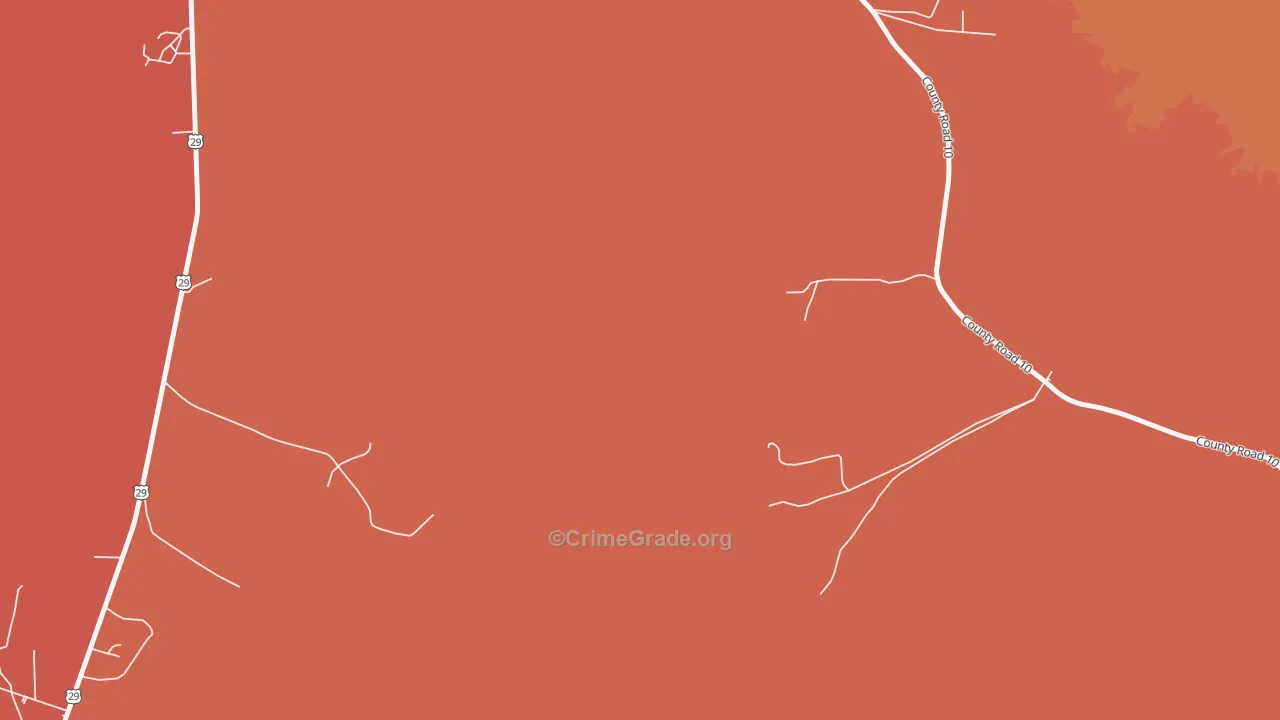 Davisville, AL Map of Theft Rates