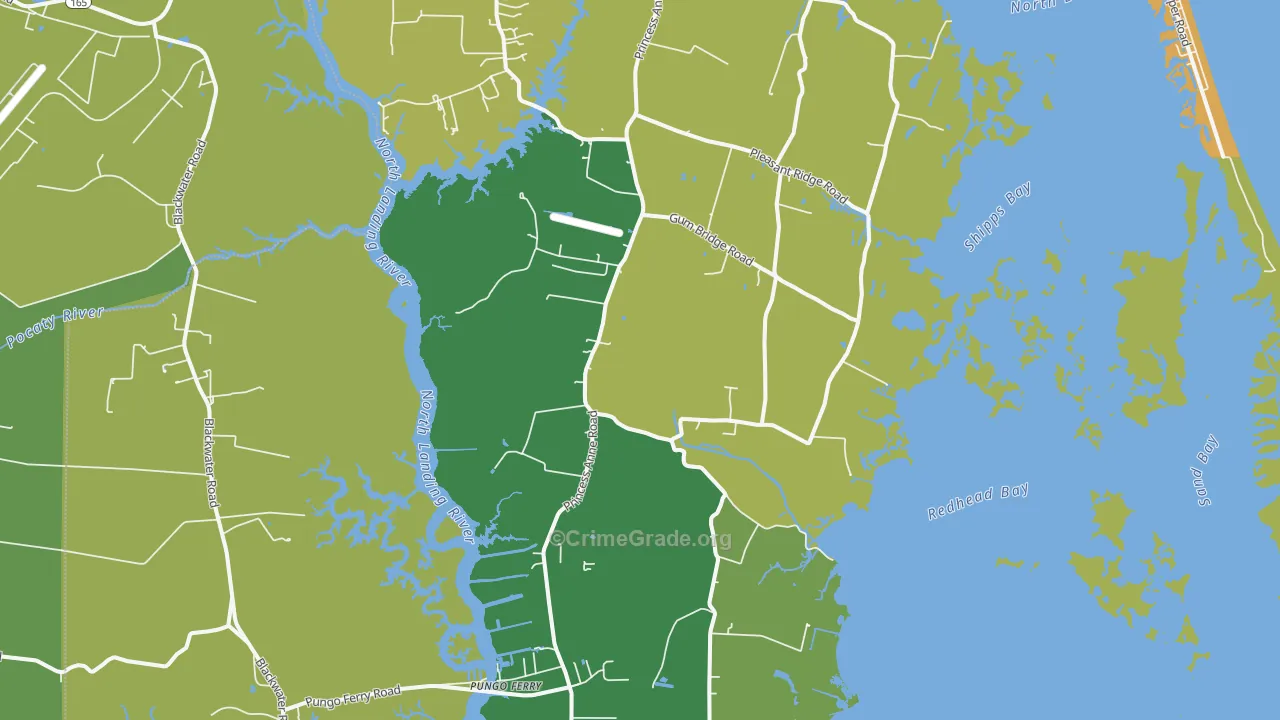 Dawley Corners, VA Map of Theft Rates