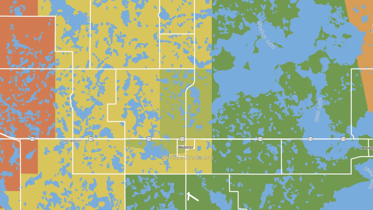 Day County, SD Map of Theft Rates